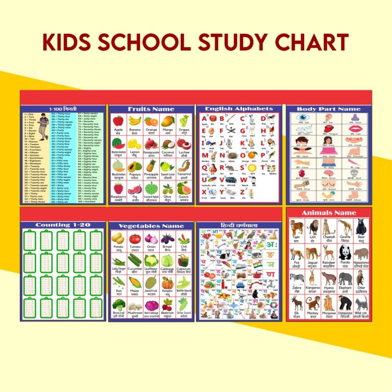 Kids School Study Chart