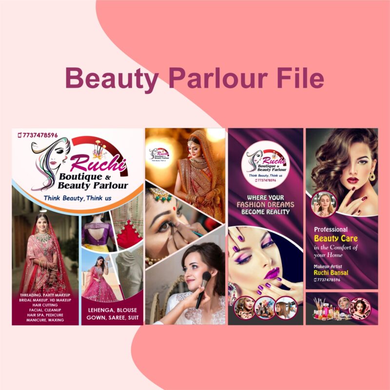 Beauty Parlour Banner for one way vinayal