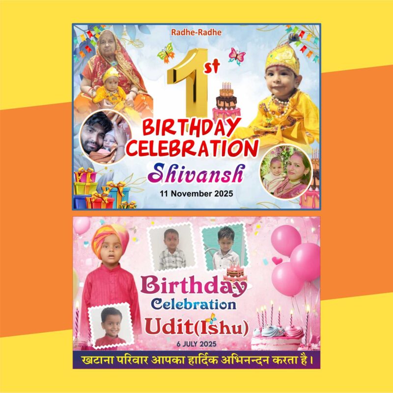 Birthday Banner in English