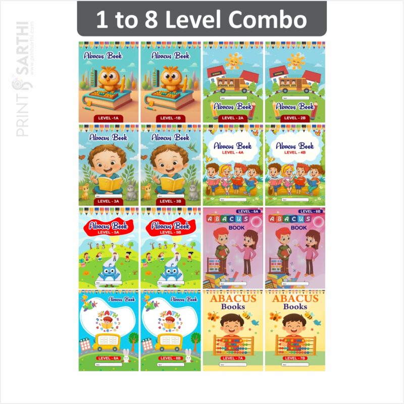 Children Abacus Lavel :- 1 to Lavel 8 (Book- A_B Both)