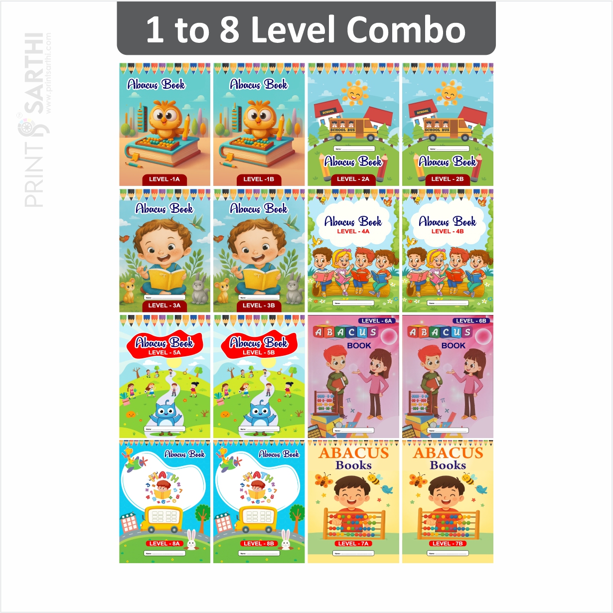 Children Abacus Lavel :- 1 to Lavel 8 (Book- A_B Both)